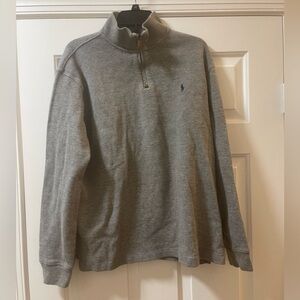 Gray Quarter-Zip Pullover